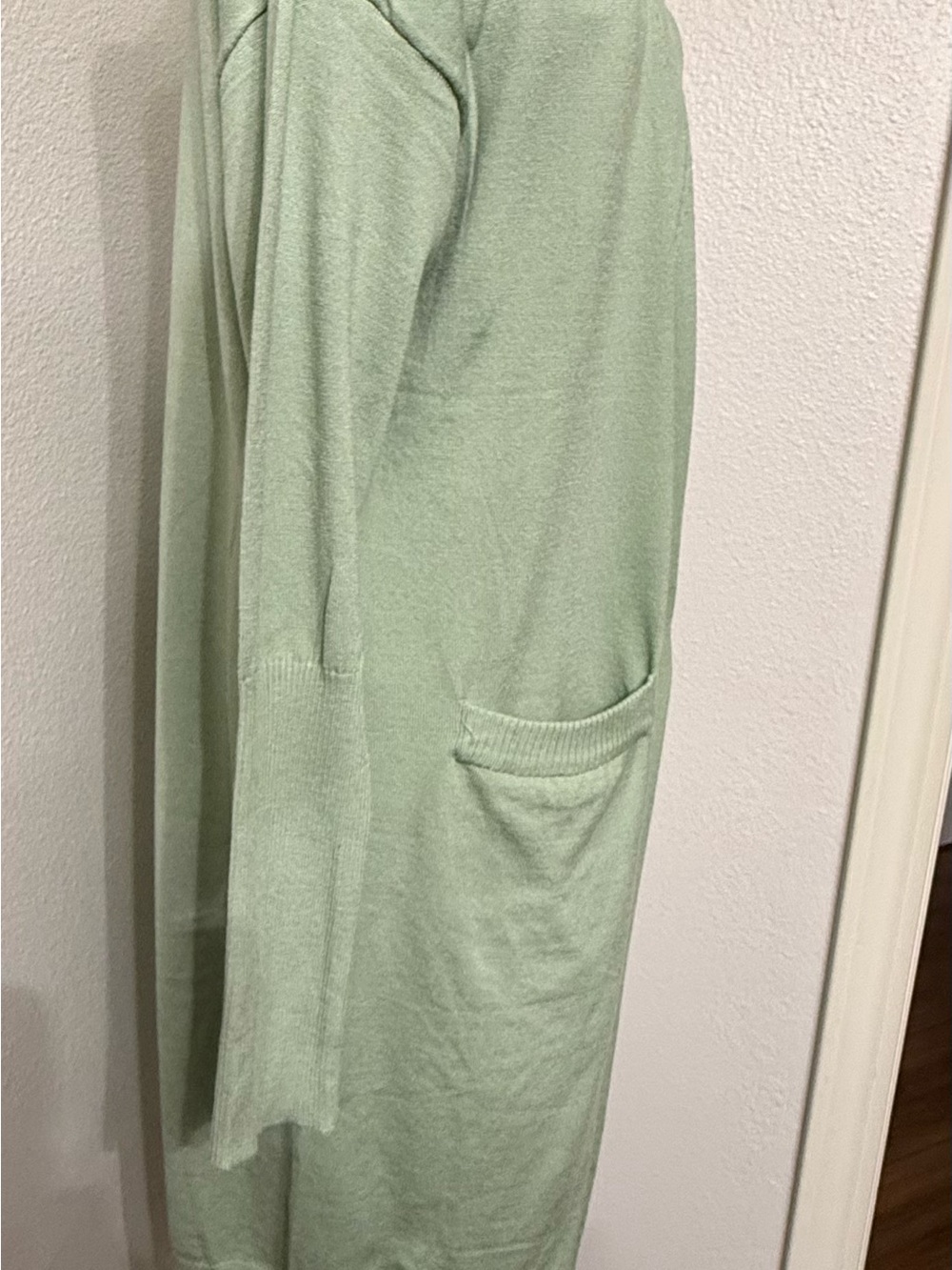 Miracle Brand Long Open Front Cardigan, Medium/Large - Picture 4 of 8